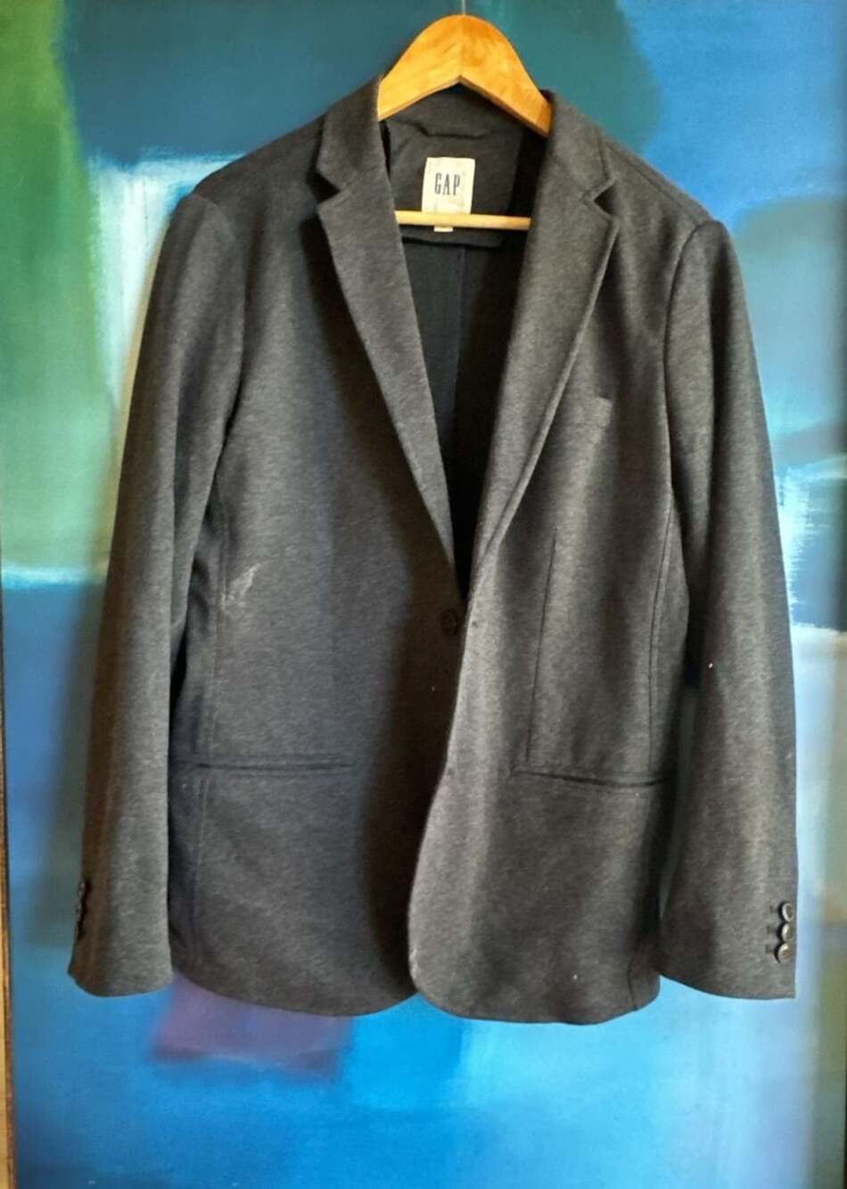 Gap Knit Blazer Size XS Dark Charcoal